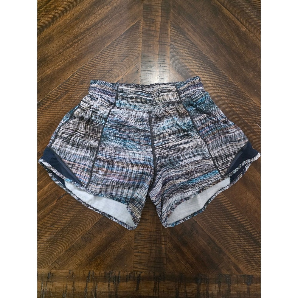 Lululemon Womens Hotty Hot Digital Oasis Athletic Shorts Multicolor Size 4